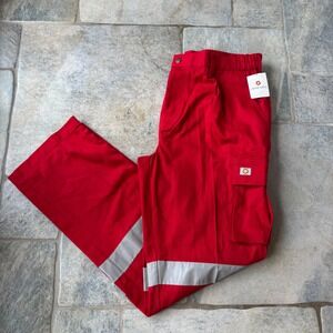 Crane Safety Red Reflective Cargo Pants
36×32 - Hi-Vis‎ Workwear Utility PPE